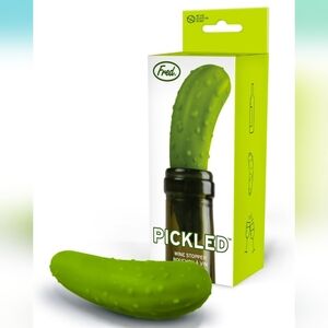 FRED "Pickled" pickle wine stopper, cute gag gift